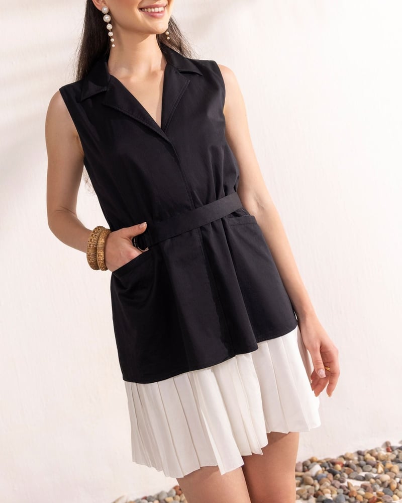 Black & White Short Dress