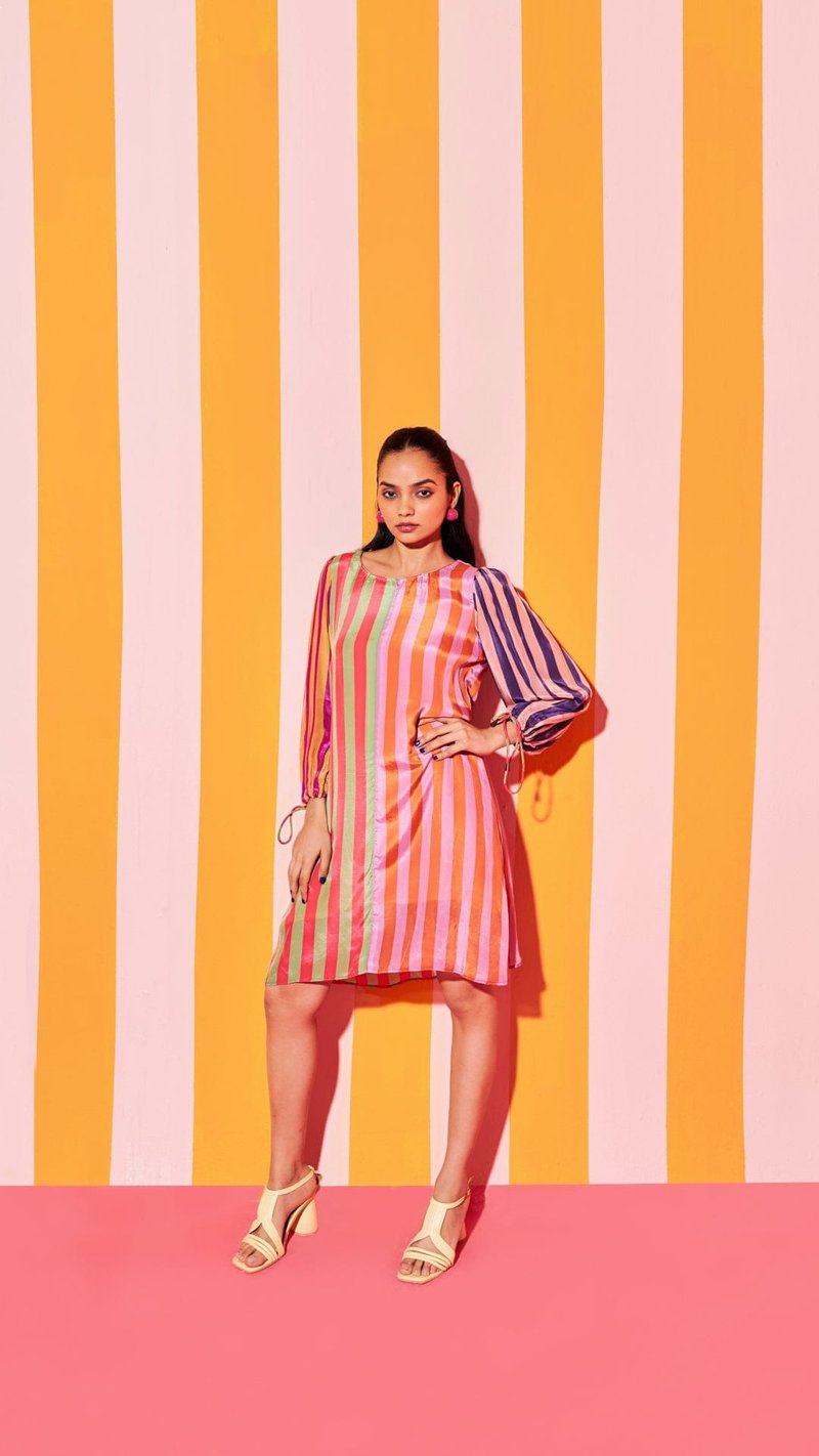 Stripey Summer Dress — ANANYA AGARWAL