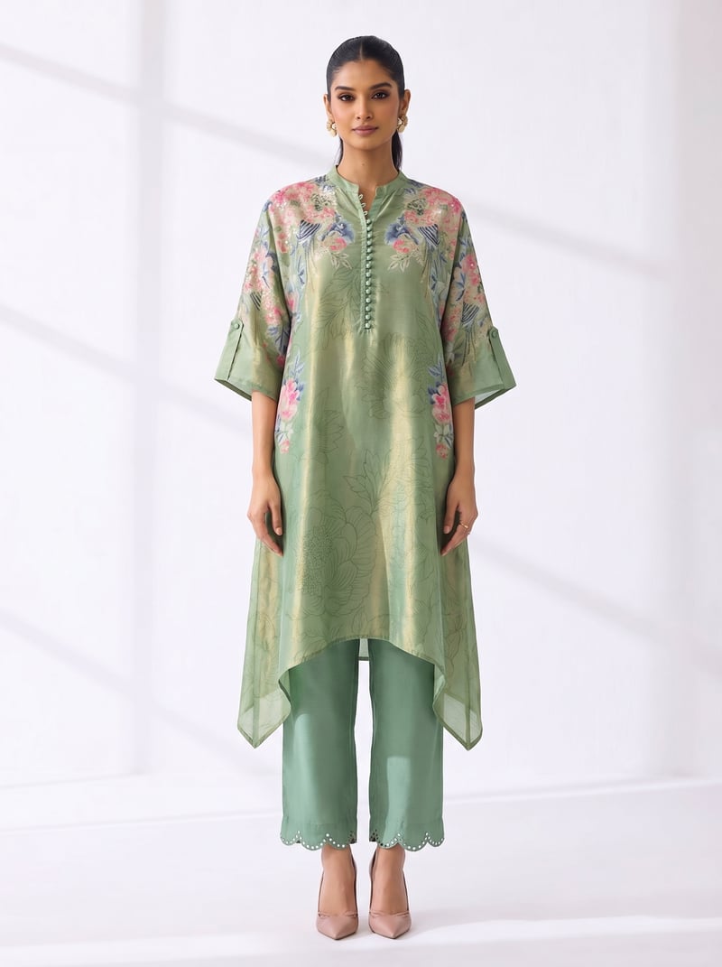 Sea Green Co-Ord Set — Basil Leaf