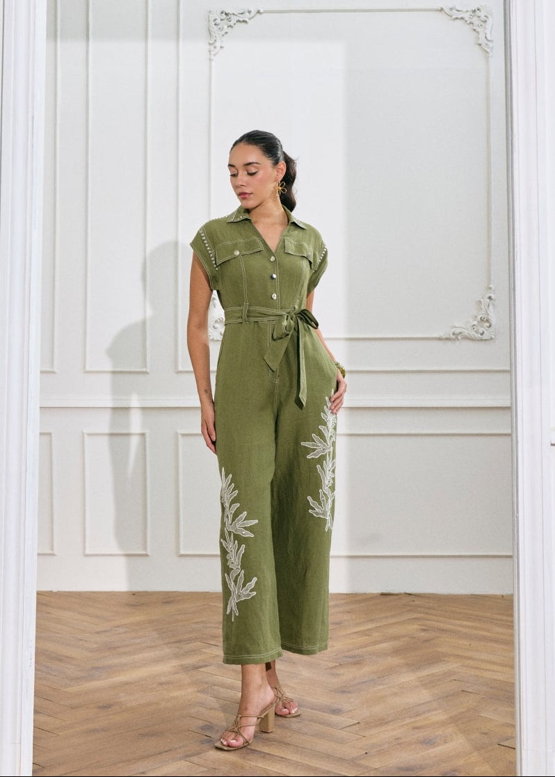 Amber 100% Linen Jumpsuit