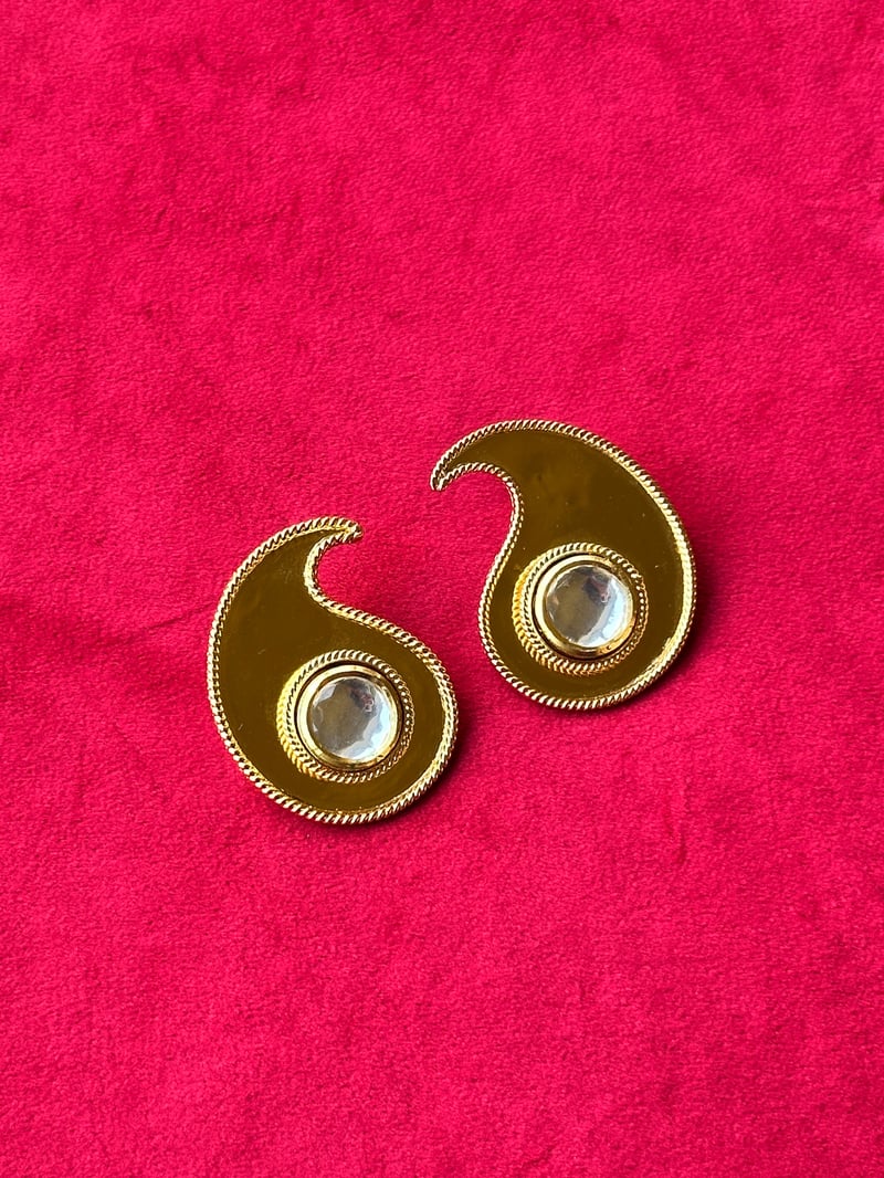 Polki Paisley Earrings