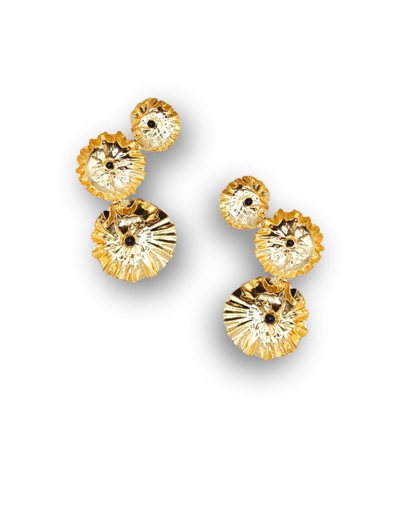 Gulkari Brass Earrings for Women 18K Gold Plated