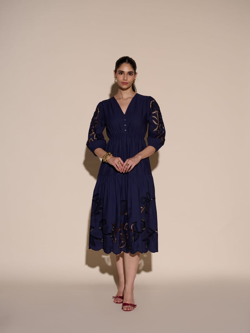 Diana Cutwork Embroidered Dress