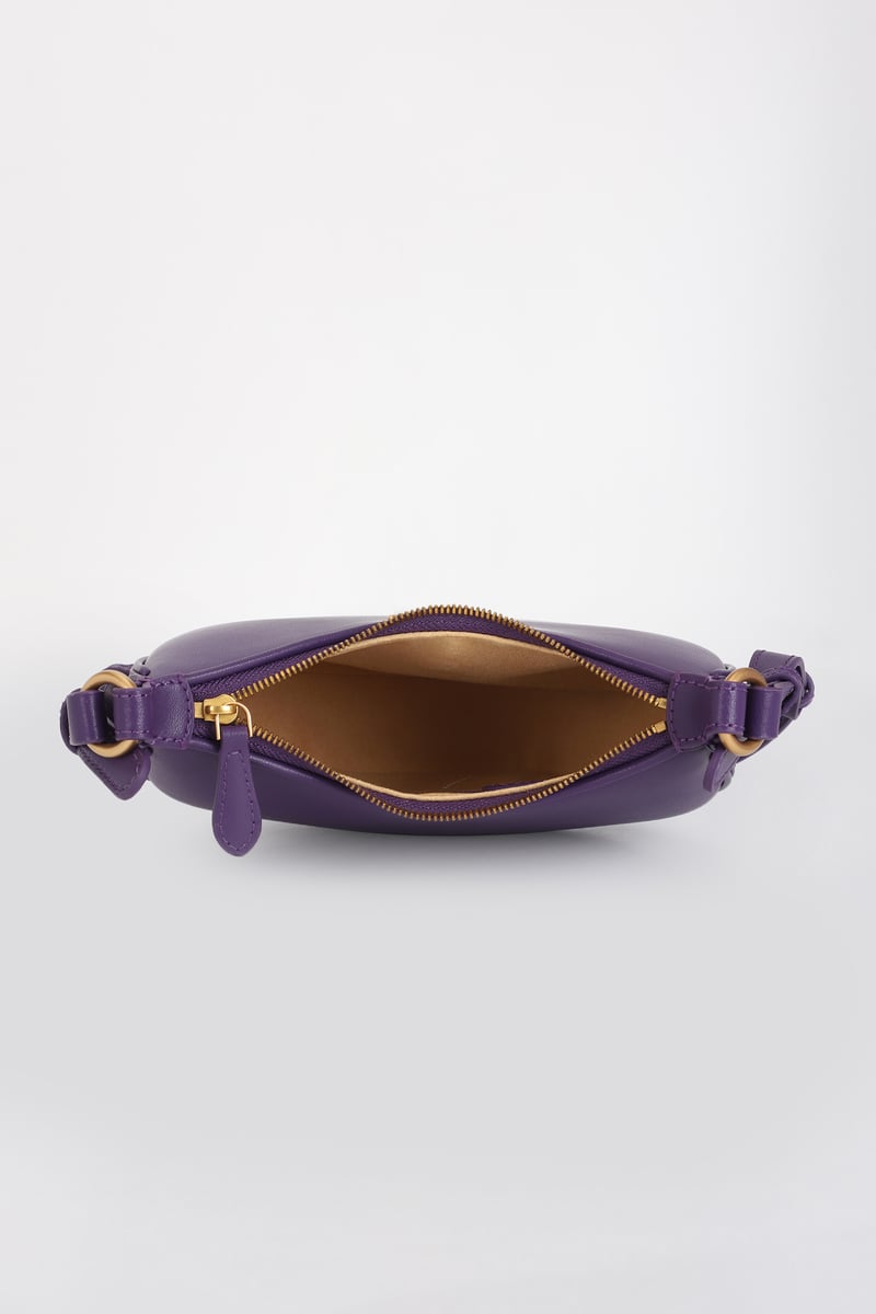 Baby Half Moon Leather Shoulder Bag