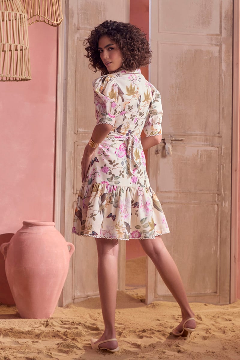 Dainty Spring Hues Short Dress