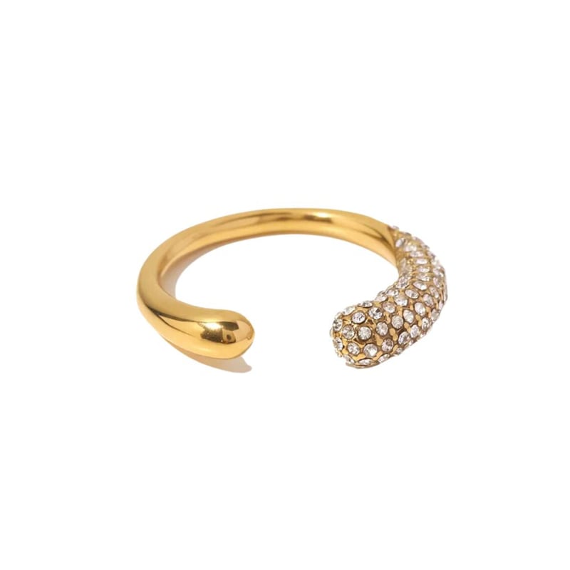 Crescent Zirconia Ring, Iris