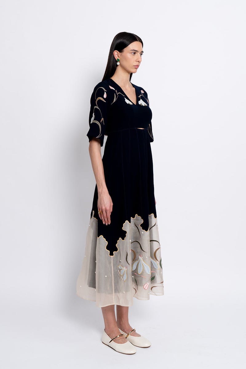 Madhya - Navy Dress