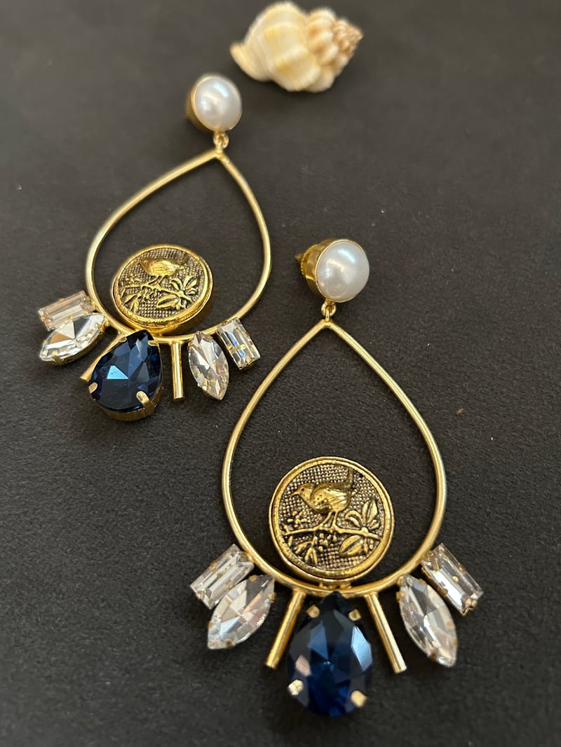 Nest Earrings Brown