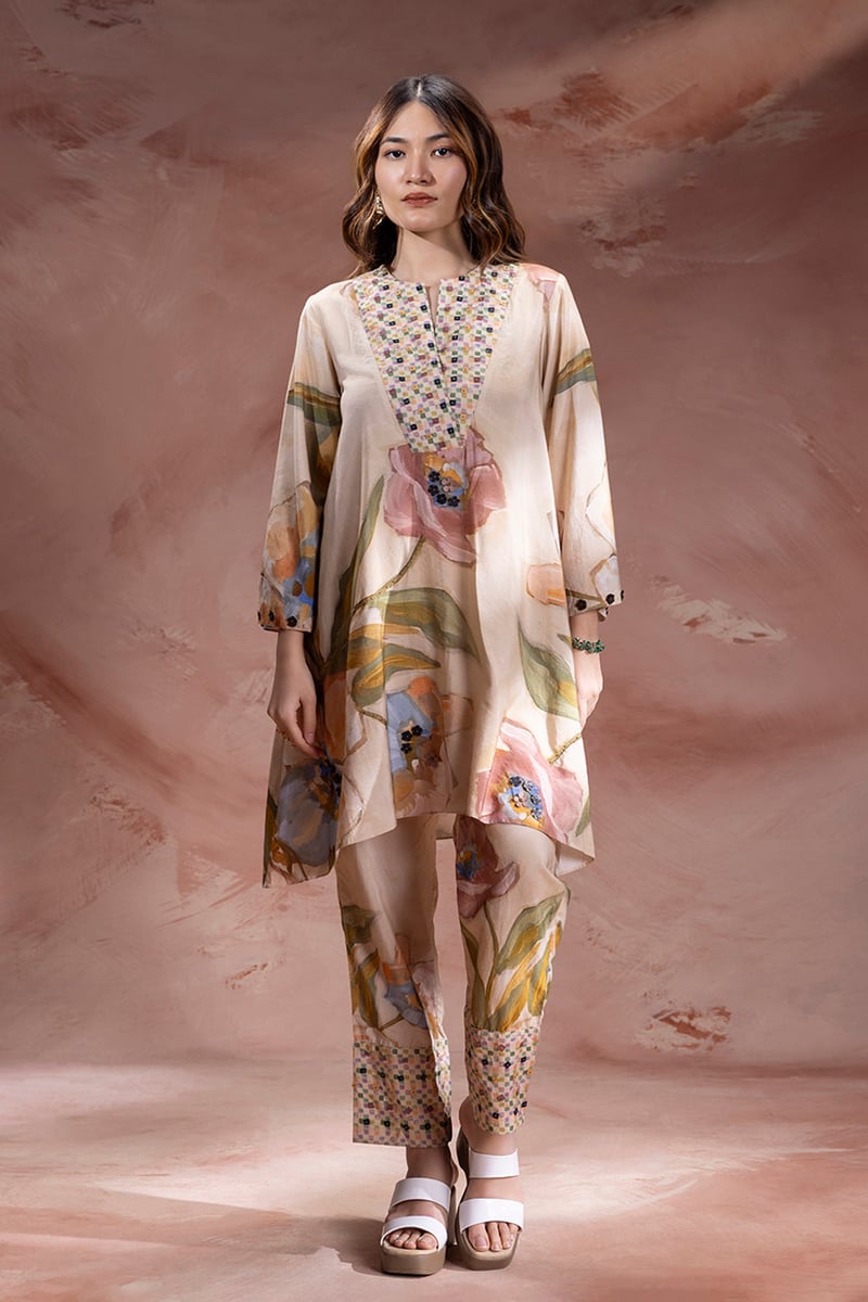 Zeya Embellished Tunic And Pants — SOUP by Sougat Paul