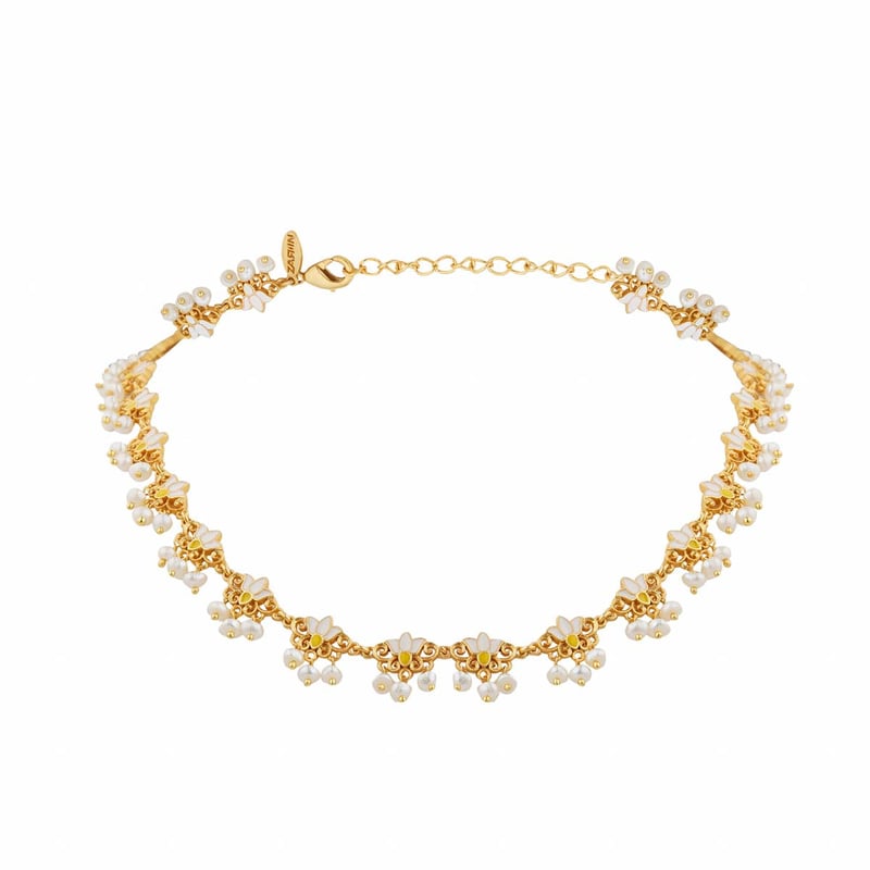 Lotus Silk Delicate Collar Necklace