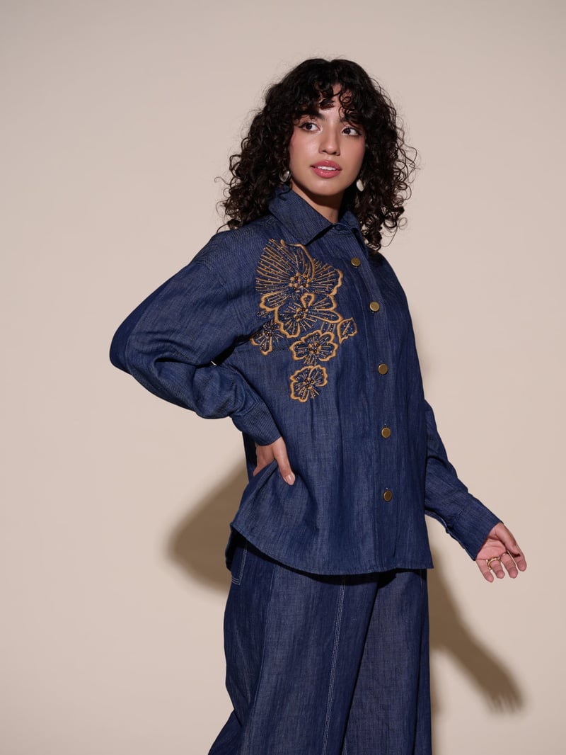 Andy Linen Blend Denim Shirt