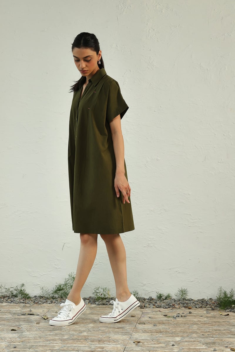 Green Backpackers dress