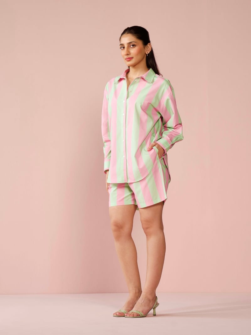Gelato Poplin Striped Shirt