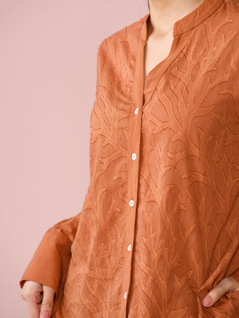 Seaside Linen Blend Jacquard Co-ord Set