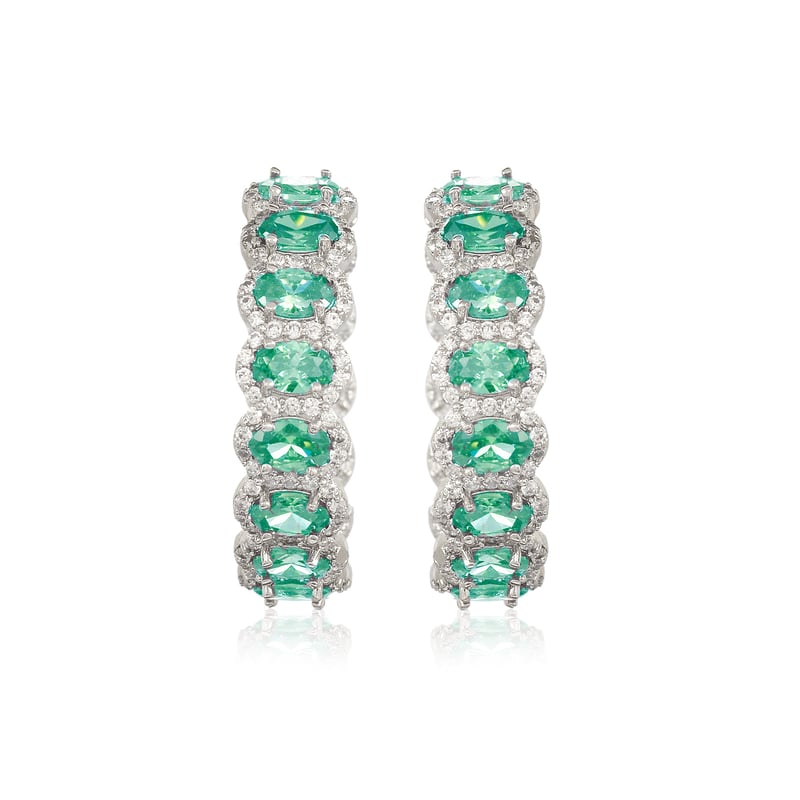 Green Round Hoops