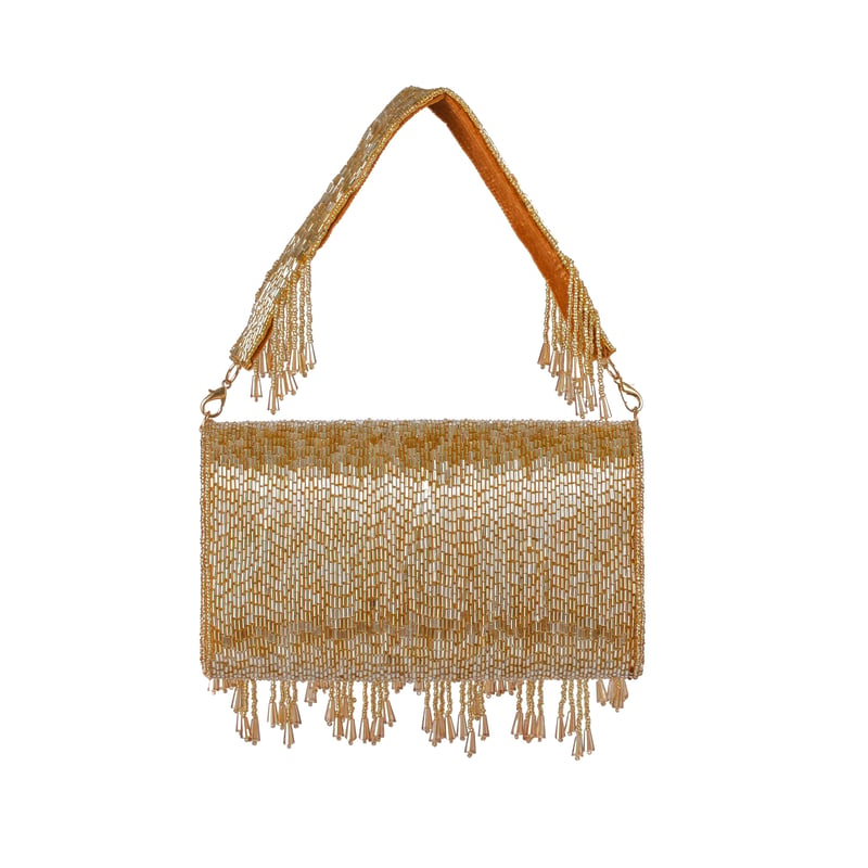 Gilded Elegance Flap Purse