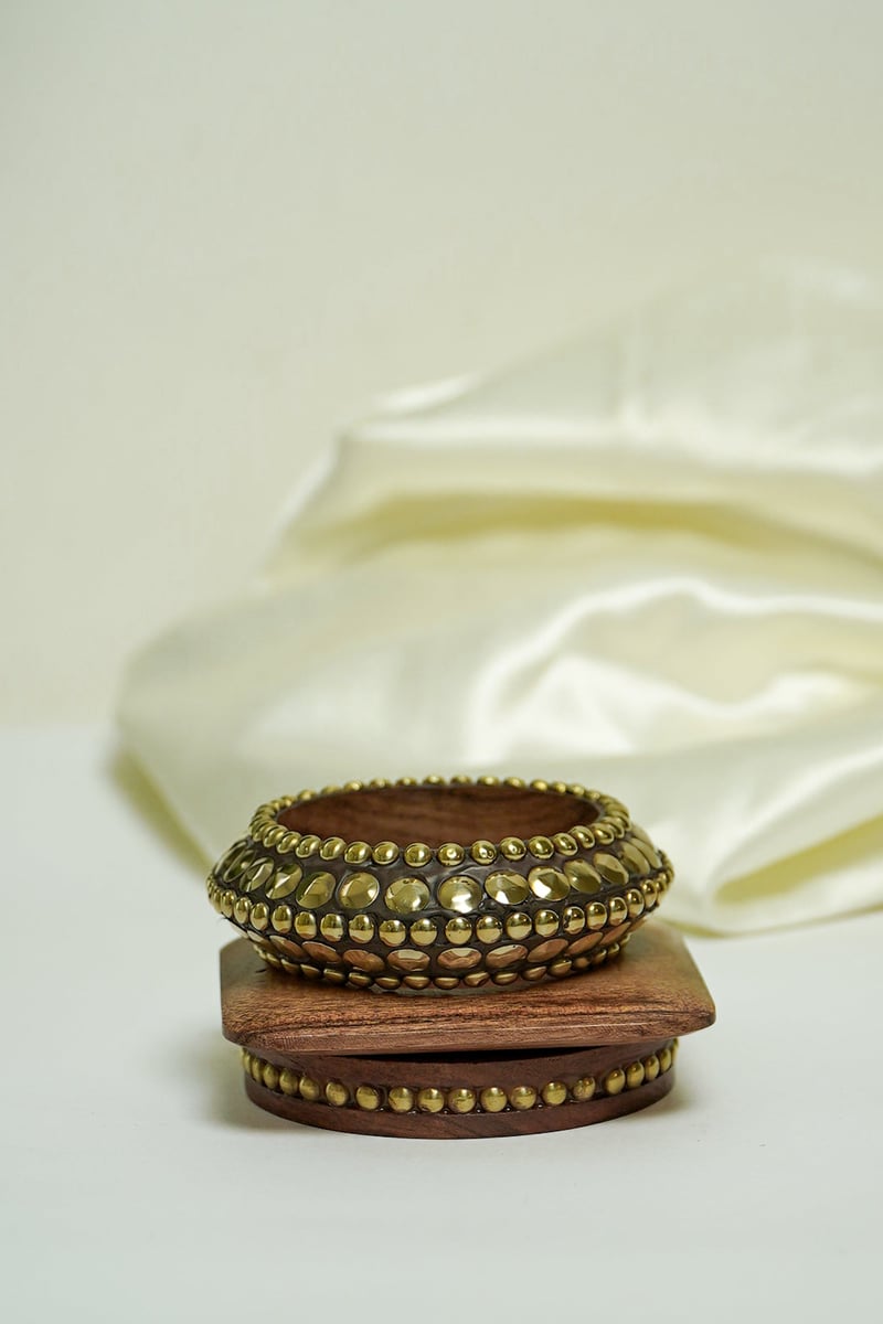 Terra Wood Bangle Stack - Set of 3
