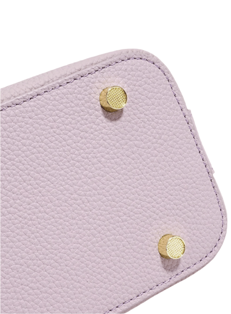 Lumi - Ladies Leather Baguette Bag Mauve