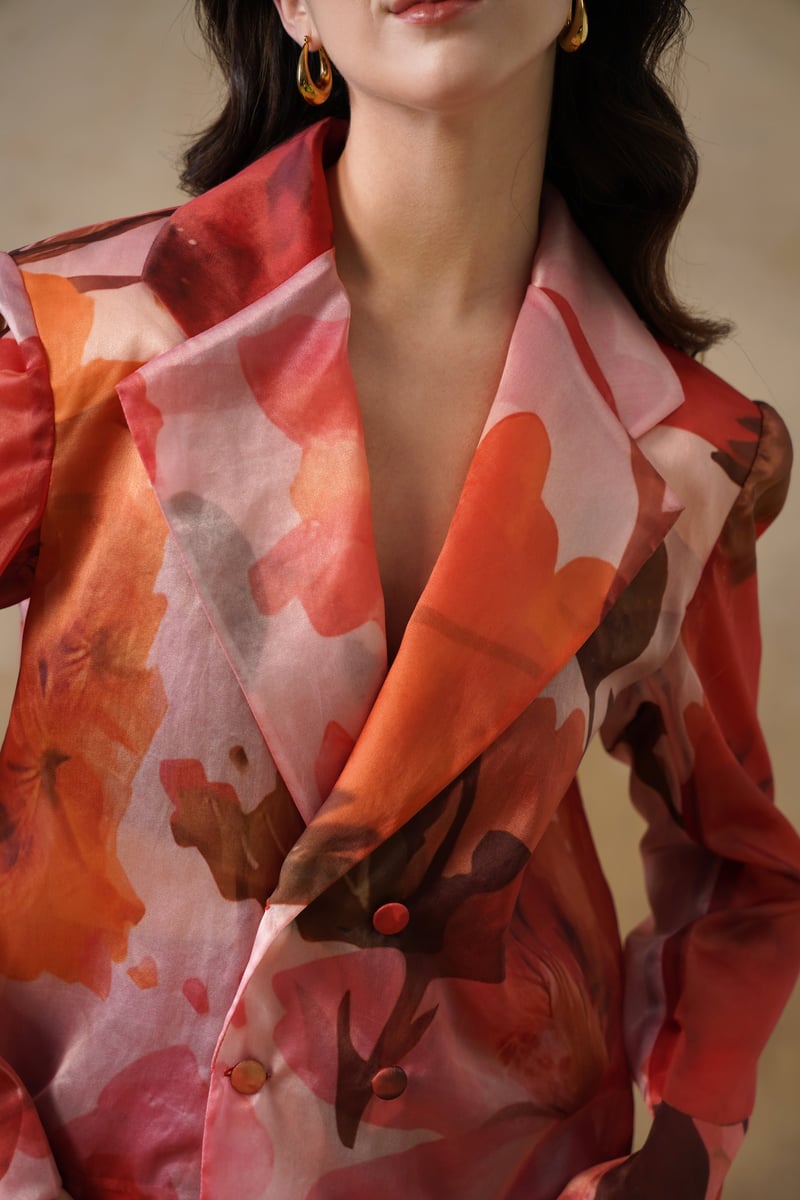 Rosaria Organza Cover-Up Blazer