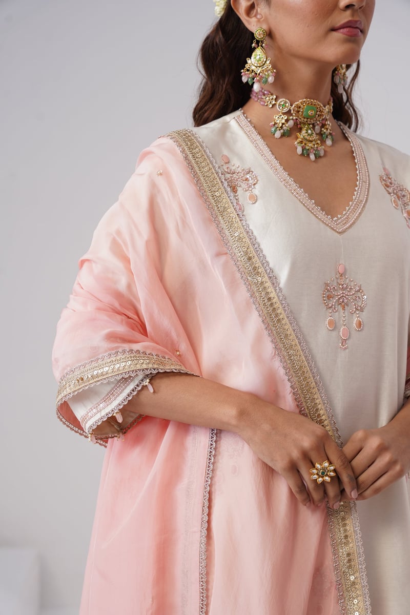 Mogra Dupatta Set