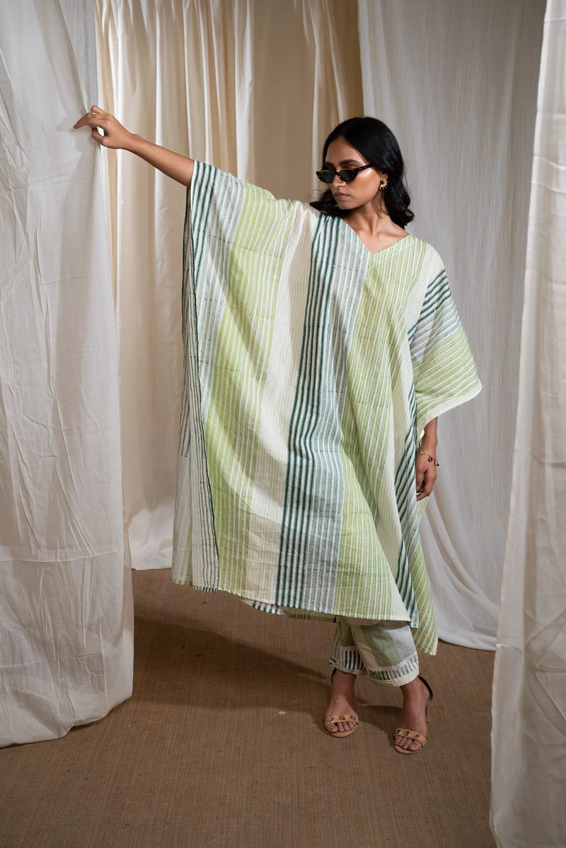 Skyline Cotton Kaftan Coordinate — Banana Labs