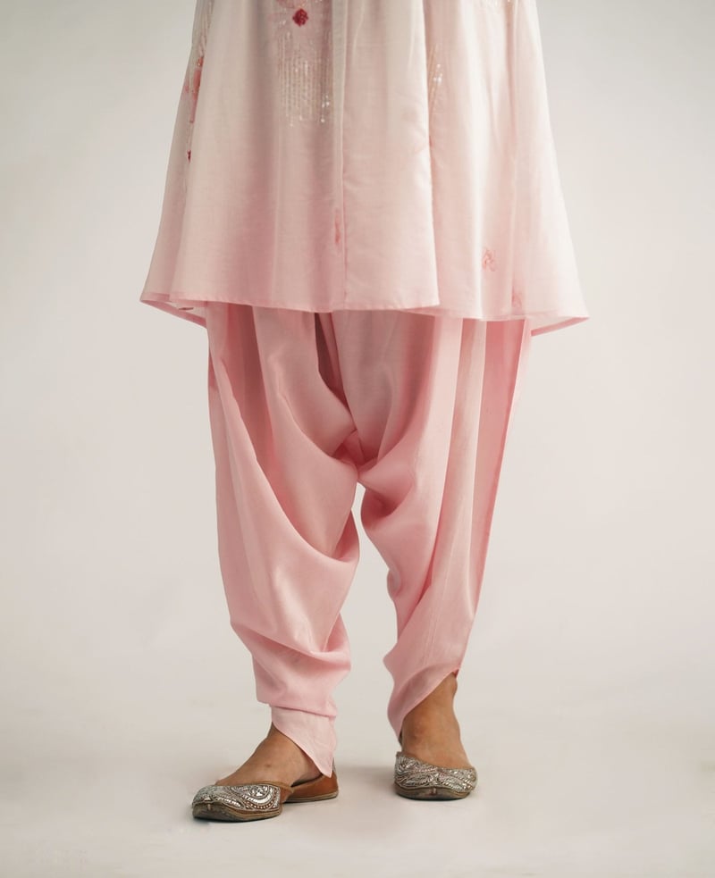 Floral Pintucks Kurta