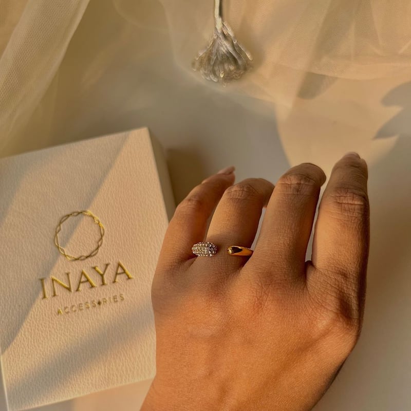 Crescent Zirconia Ring, Iris