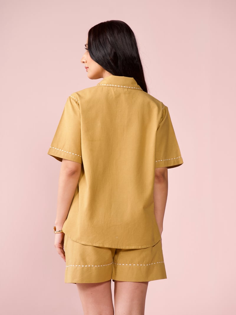 Drift Linen Blend Co-ord Set with Shorts