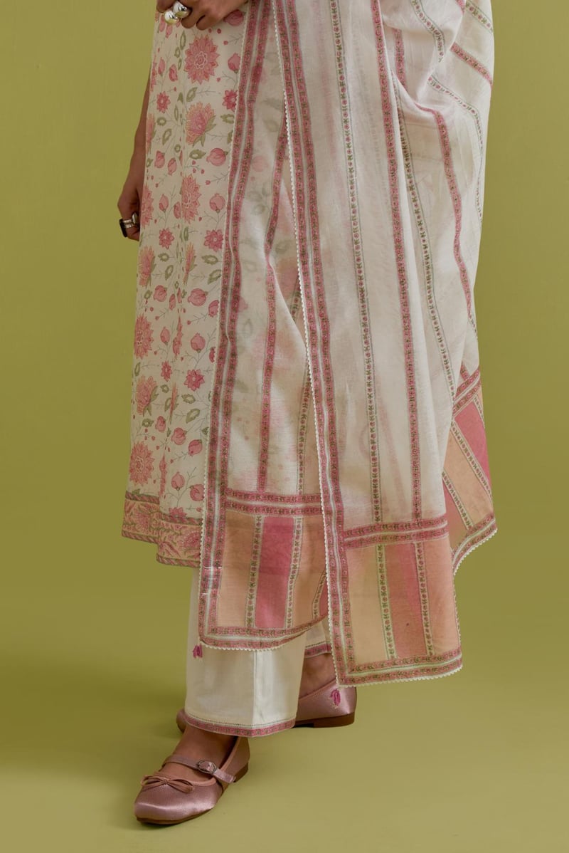 Pink & Peach Dupattas