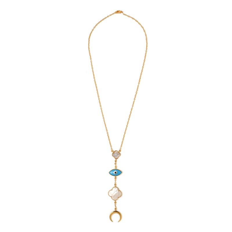 Over The Moon Neck Chain — Azga