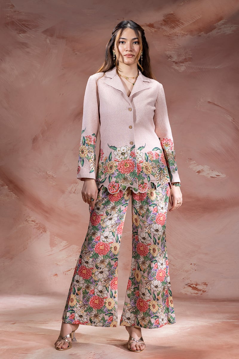 Baghira Embroidered Blazer Co-Ord Set — SOUP by Sougat Paul