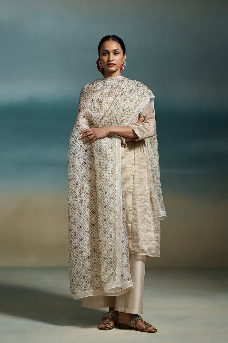 Tanuja Chanderi Mogra Kurta Sets