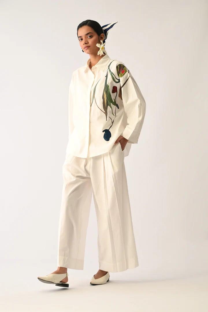 Botanica Ivory  Sky Applique Shirt