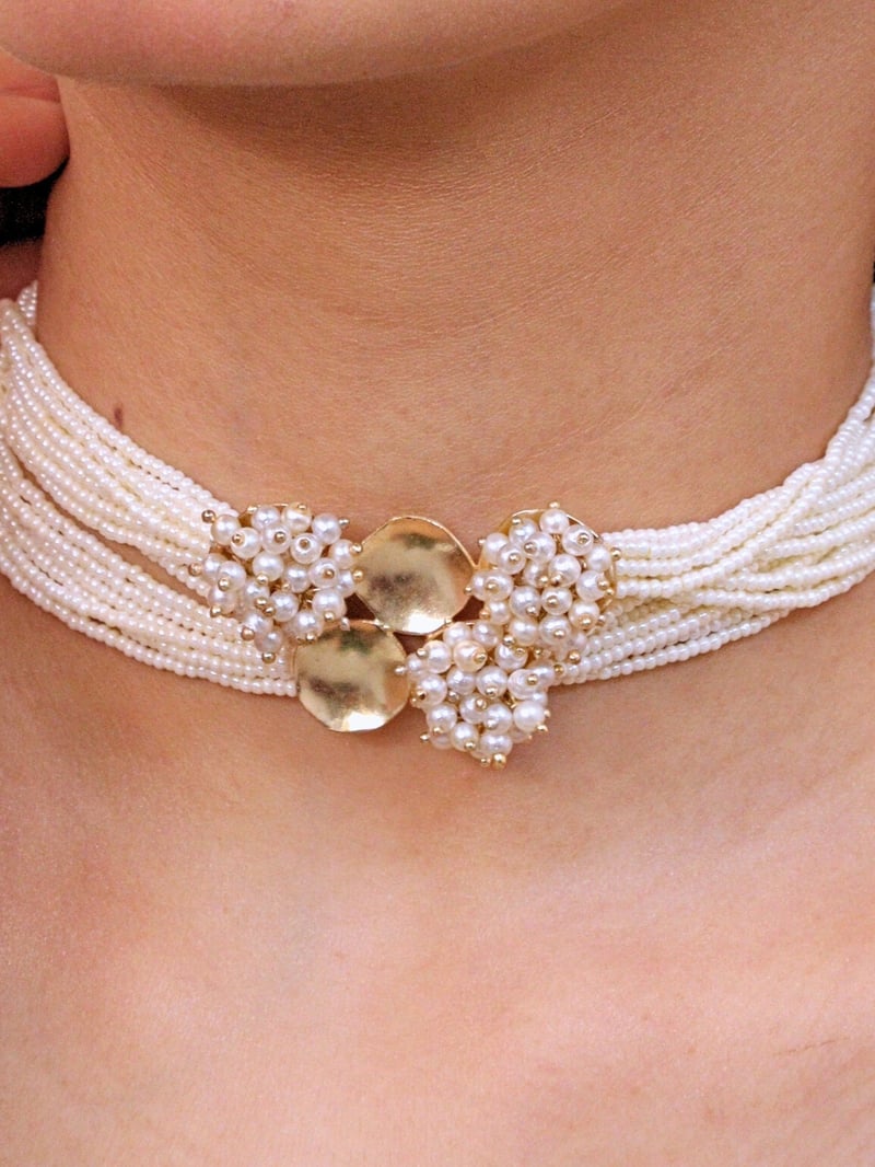 Itihaas Choker for Women Brass 18K Gold Plated