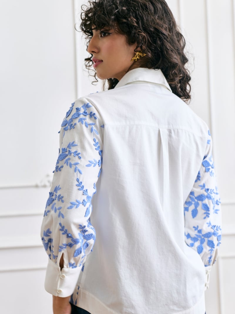 Faye Floral Embroidered Shirt