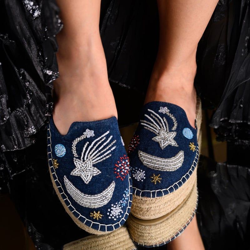 Starry Night Dark Denim Platforms