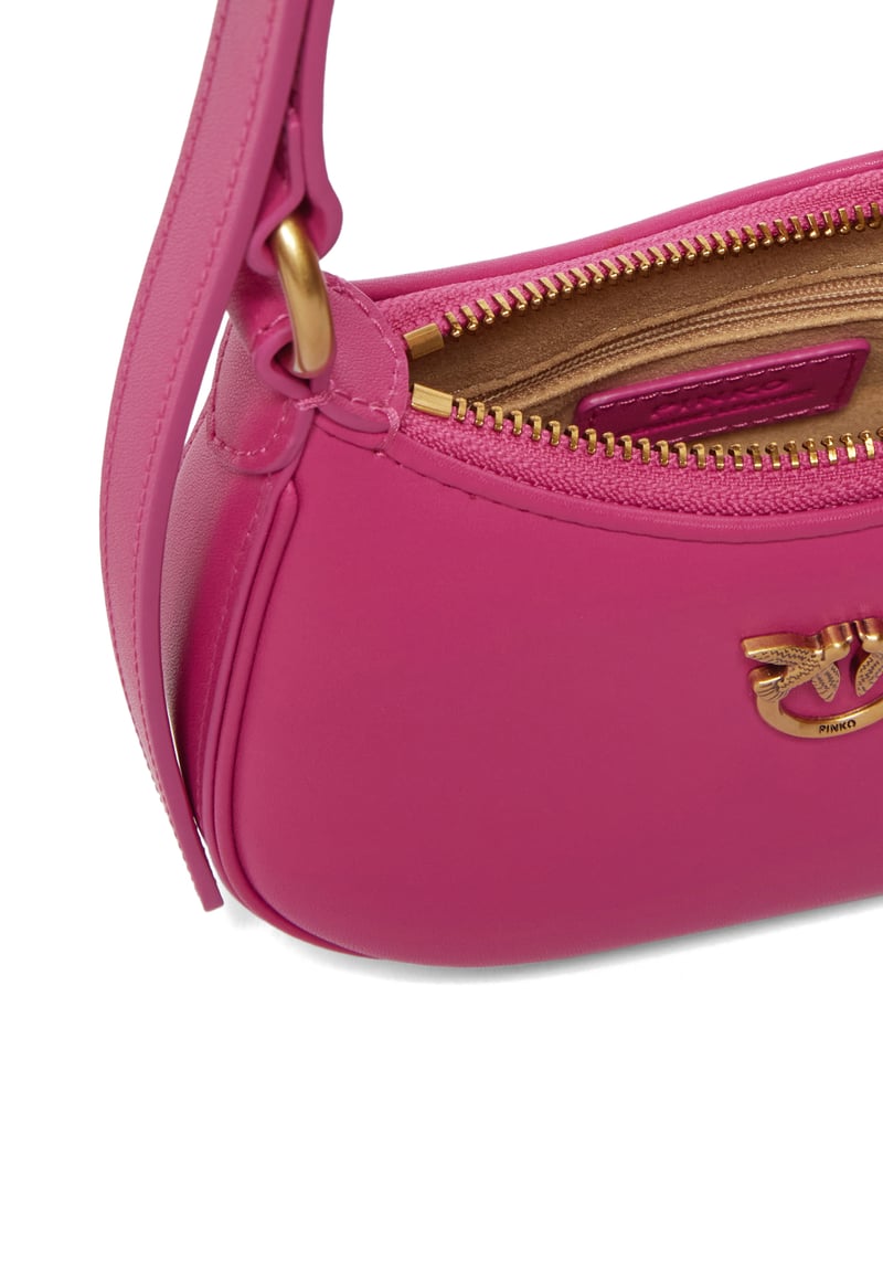 Baby Half Moon Leather Shoulder Bag