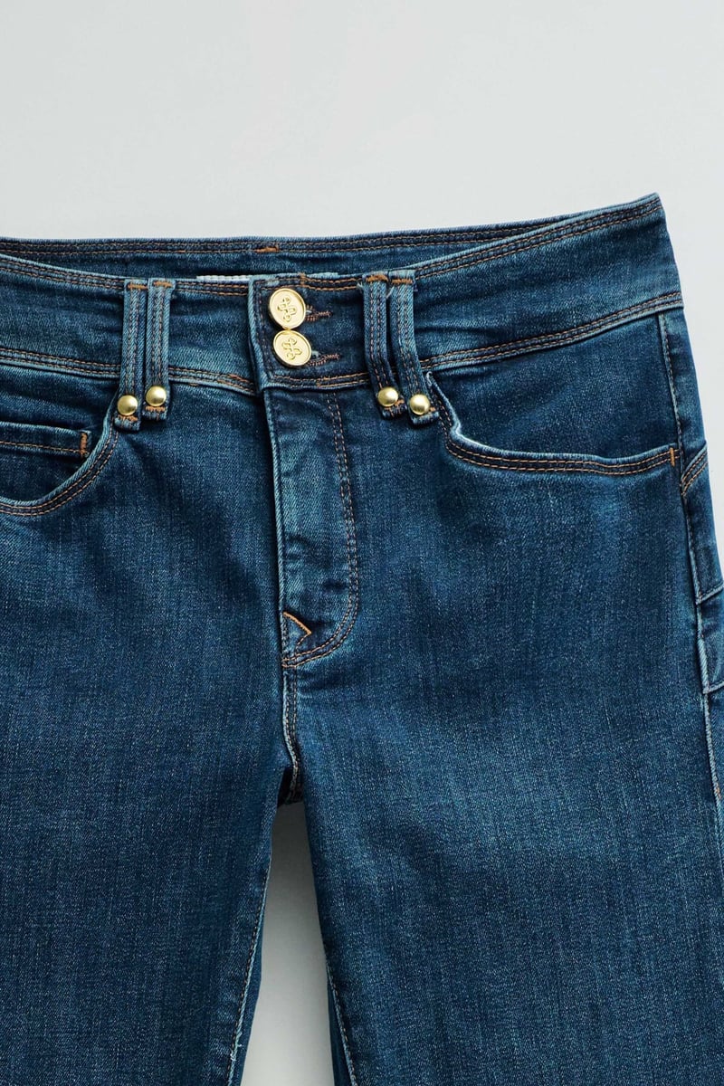 Dark Wash High-Rise Bootcut Jeans