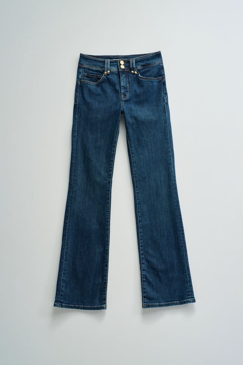Dark Wash High-Rise Bootcut Jeans