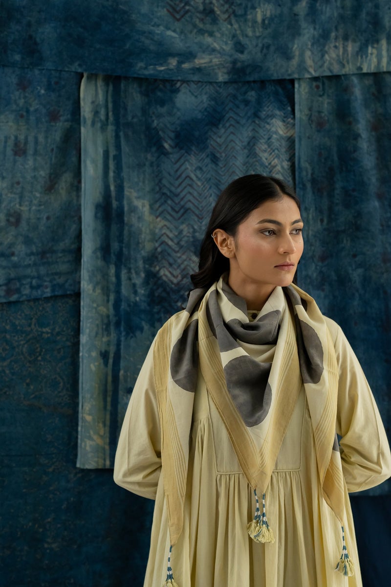 Cotton Scarf - Polka — Vraj Bhoomi