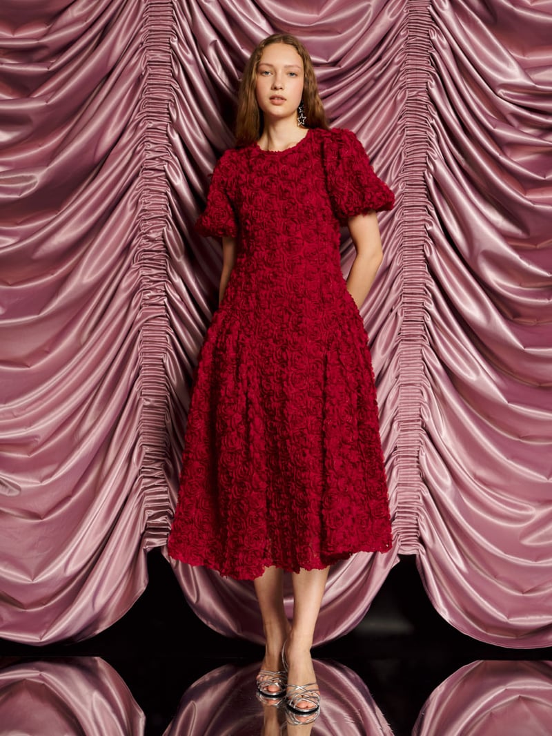 Cabaret Floral Midi Dress