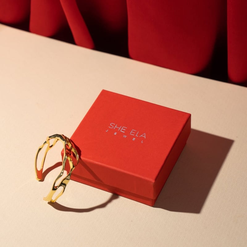 Molten Bangle Silver