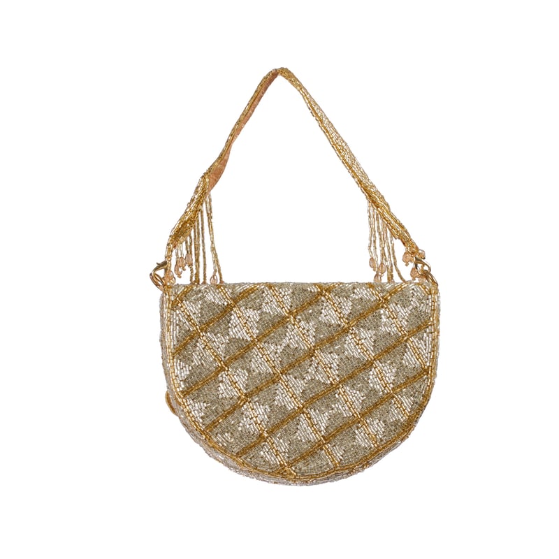 Golden Blossom Flap Purse