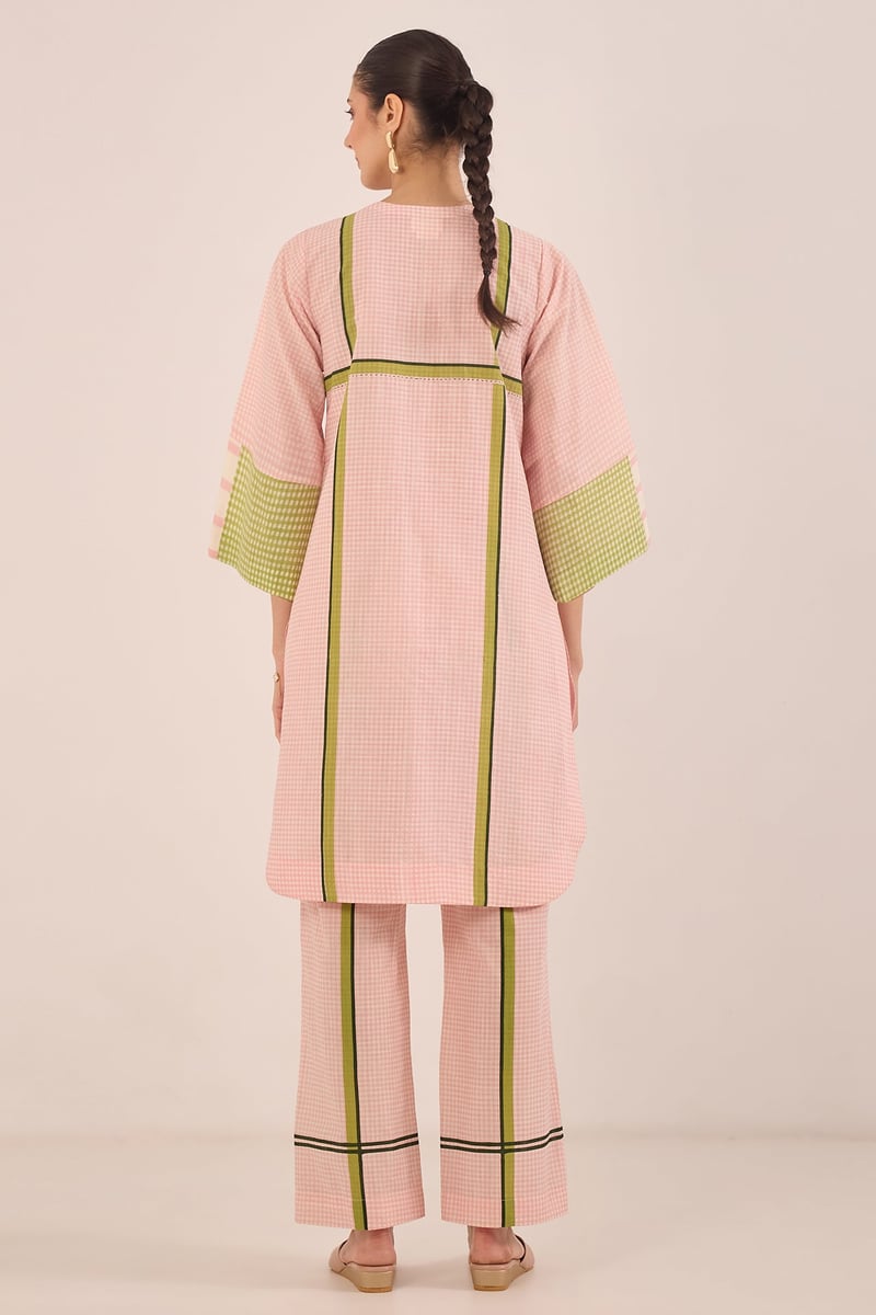 GUL CHECK WITH STRIPE COORD SET