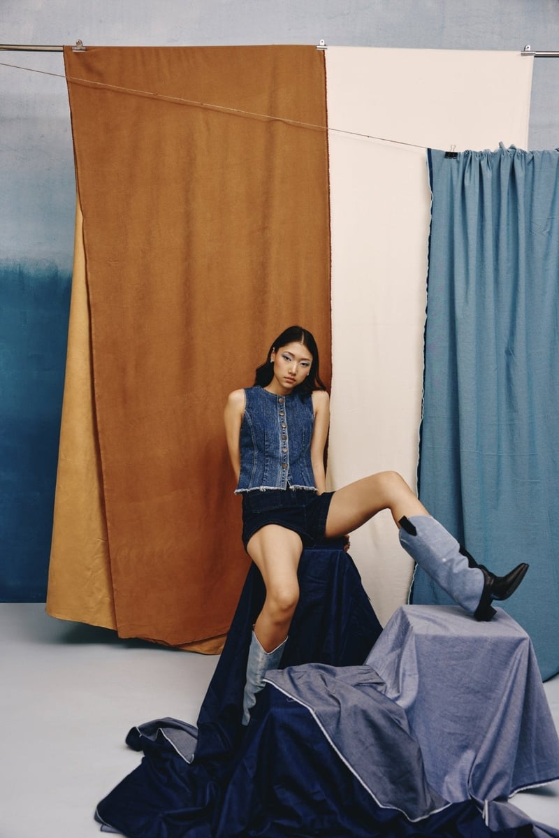 High-Rise Classic Denim Shorts
