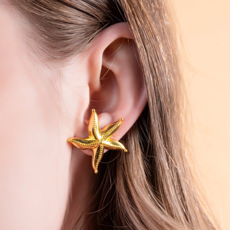 Sea Star Studs Silver