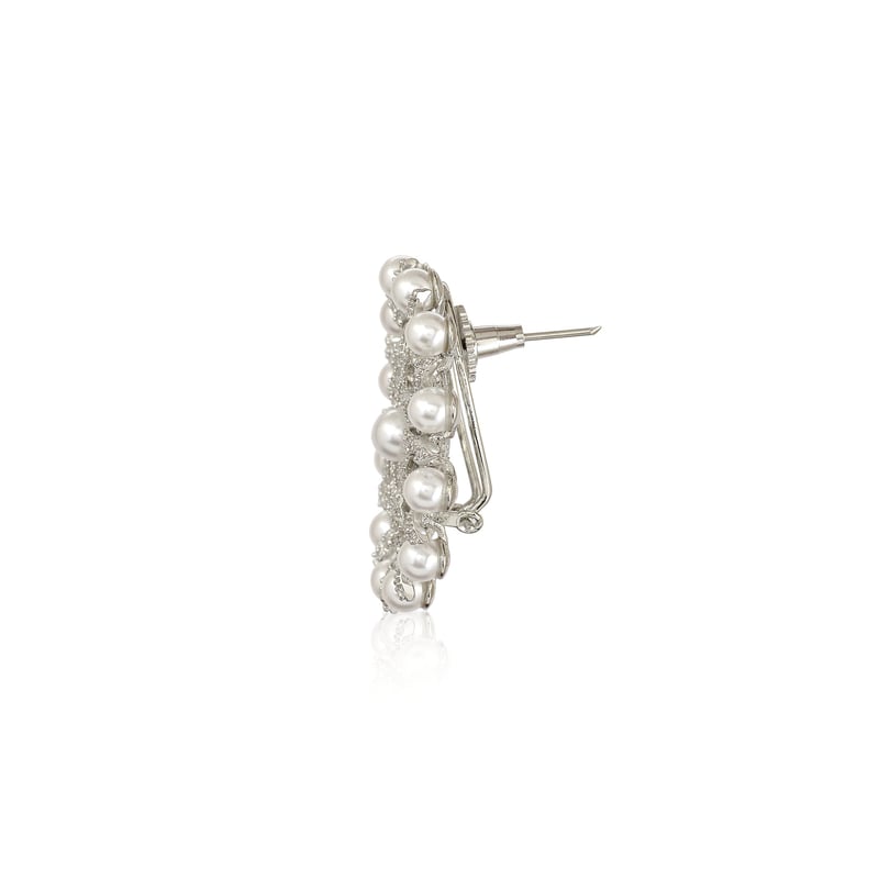 White Sunburst Earrings