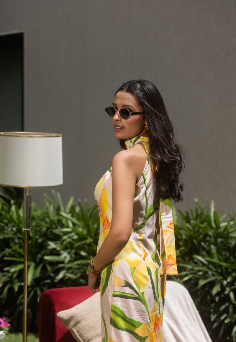 Sicily Halter Midi Dress