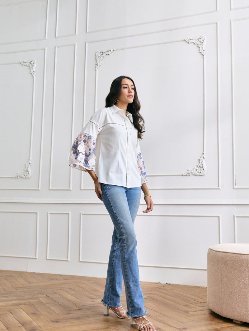 Cher 3D Embroidered Shirt