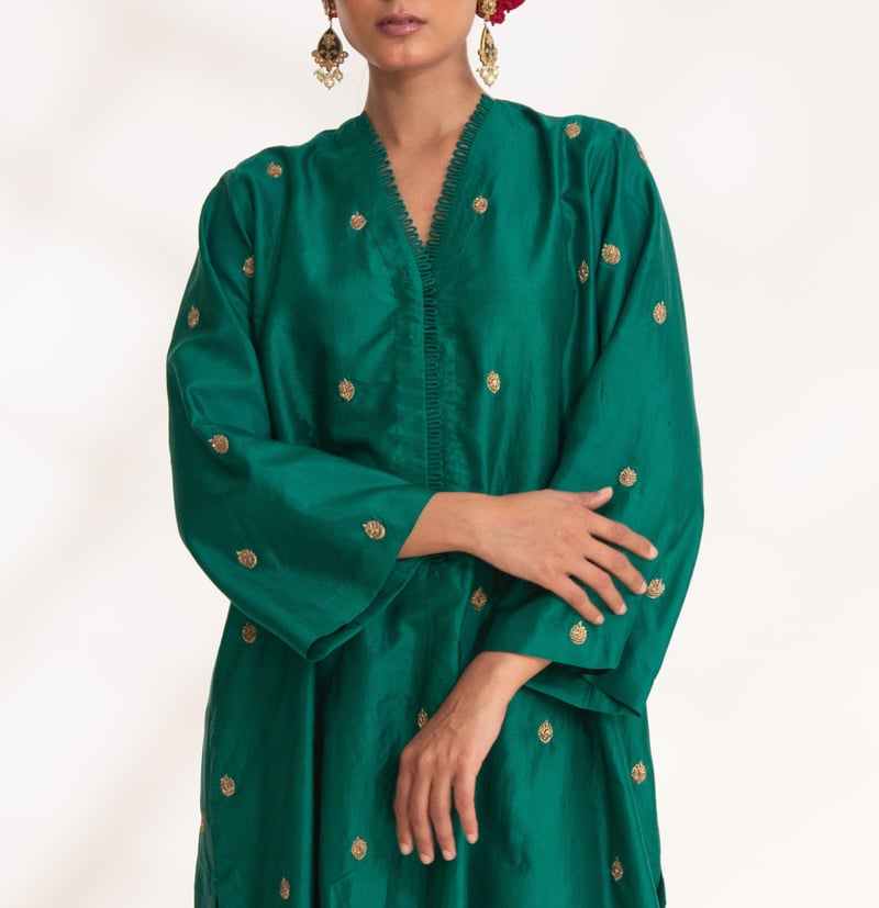 Ojal Pink Kurta Set